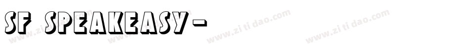SF Speakeasy字体转换